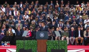 Emmanuel Macron aux vétérans américains : "Au nom de ma nation, je voulais vous dire merci "