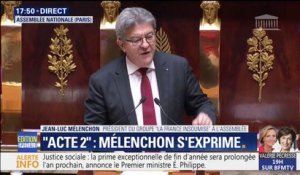 Jean-Luc Mélenchon s'adresse à Edouard Philippe: "Toute votre politique est un passage en force contre le pays"