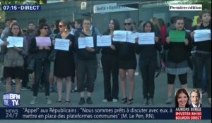 #bacphilo : une manifestation symbolique devant ce lycée de Toulouse à quelques minutes du début de l'épreuve
