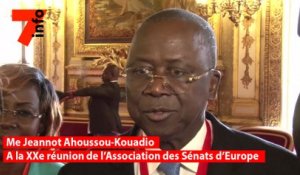 Interview de Me Jeannot Ahoussou KOUADIO (Pdt Sénat Côte d'Ivoire) à la XXè réunion à l'Association des Sénats d'Europe