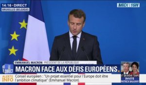 Conseil européen: Emmanuel Macron évoque l'ambition de "bâtir un véritable budget européen"