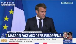 Emmanuel Macron: "En aucun cas, je ne souhaite que la Commission européenne devienne le secrétariat du Conseil européen"