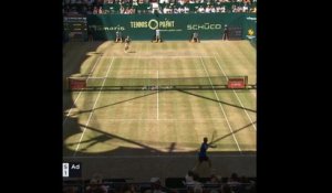 Halle - La balle de match de Federer-Goffin