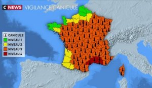 Canicule : 4 départements en vigilance rouge, une première en France