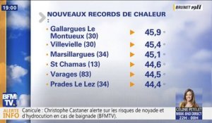 Dans le Gard, le seuil des 45° degrés a été dépassé pour la première fois en France