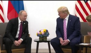 Lors du sommet du G20 à Osaka, Vladimir Poutine et Donald Trump ont eu un petit échange sur les "fake news"