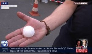 Ces grêlons de la taille d'une balle de golf ont causé de gros dégâts matériels en Auvergne-Rhône-Alpes