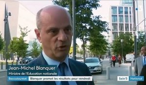 Bac : Jean-Michel Blanquer assure que les résultats ne seront pas communiqués en retard