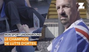 Mon sport underground: le champion de lutte d'orteils