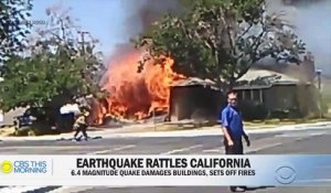 Les images spectaculaires du tremblement de terre le plus violent depuis 20 ans qui a secoué la Californie hier