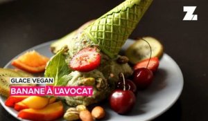 Glace vegan: banane à l'avocat