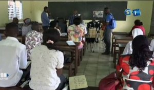 RTG/Point de presse des responsables de la coordination archidiocèse  à Libreville