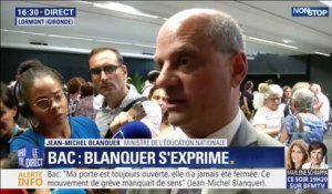 Jean-Michel Blanquer: "Ma porte n'a jamais été fermée, c'est pourquoi ce mouvement de grève manquait de sens"