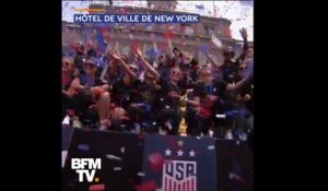La chaleureuse parade des Américaines championnes du monde dans les rues de New York