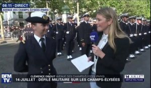 "C'est une immense fierté." L'aspirant Clara, élève-officier de l'École navale s'apprête à défiler sur les Champs-Élysées
