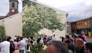 Pierrefitte-sur-Aire : inauguration d'une fresque dans le cadre du festival du Vent des forêts