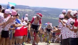 Tour de France 2019 : Tiesj Benoot mène l'échappée au sommet du Mur d’Aurec-sur-Loire
