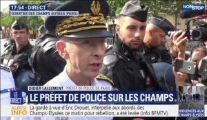 Champs-Elysées: le préfet de police de Paris craint que "de nouvelles difficultés apparaissent" dans la soirée