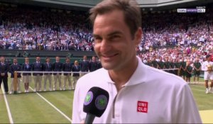 Wimbledon - Roger Federer : "Ça a été un grand match"