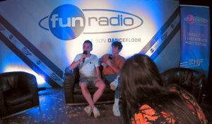 Kungs en interview dans le studio de Fun Radio à l'EMF 2019