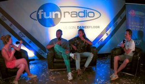 Sunnery James & Ryan Marciano en interview dans le studio de Fun Radio à l'EMF 2019