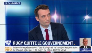 Florian Philippot: "J'aurais préféré que Rugy reste mais qu'on ne vote pas le CETA demain"