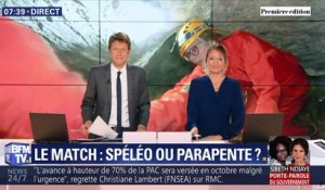 Les Matchs de l'été: Spéléo VS Parapente