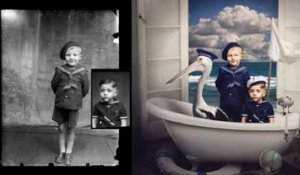 Cette photographe transforme des photos vintage en véritables œuvres d'art !