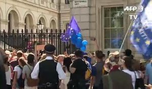 Londres: manifestation contre Boris Johnson, le nouveau Premier ministre britannique