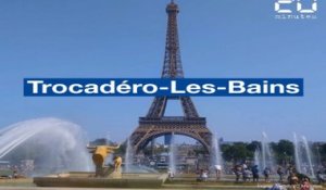 Canicule à Paris: Vacanciers et Parisiens transforment la fontaine du Trocadéro en piscine géante