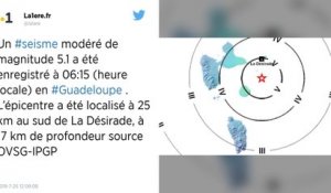 Guadeloupe. Séisme de magnitude 5,1 au large de l’île