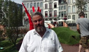 Mons: flâner dans le jardin éphémère face à l'hôtel de ville