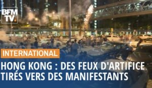 Hong Kong: des feux d'artifice ont été tirés vers des manifestants
