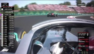 Hamilton dépasse Verstappen au 66ème tour