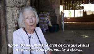 Françoise Lory-Blanquart, 98 ans, et toujours cavalière