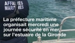 Gironde: Opération de prévention de la préfecture maritime au large de l'estuaire