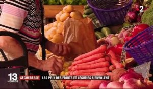 Sécheresse : les prix des fruits et légumes s'envolent