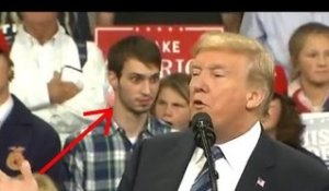 Les réactions de cet homme lors d'un meeting de Trump ont ravi les opposants du président