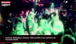 Laeticia Hallyday s'amuse : Elle profite d'un concert de Yannick Noah (vidéo)