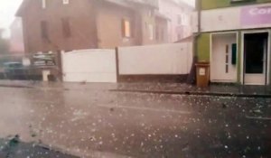 Violent orage de grêle à Belfort