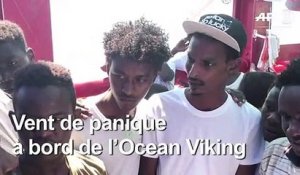 Panique sur l'Ocean Viking: "On veut nous renvoyer en Libye"
