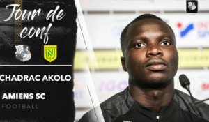 Conférence de presse d'avant Match, Chadrac Akolo  (Amiens SC - FC Nantes)