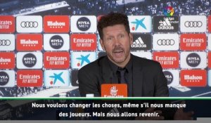 Simeone : ''Nous sommes préoccupés''