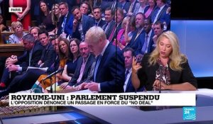 Parlement suspendu au Royaume-Uni : "un détournement de procédure de Boris Johnson"