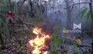 Bolivie: Le président Evo Morales s'est égaré dans la jungle alors qu'il accompagnait des pompiers qui combattaient un incendie de forêt - VIDEO