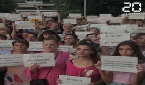 Rassemblement en hommage à Salomé, 100e femme tuée par son conjoint depuis le début de l'année