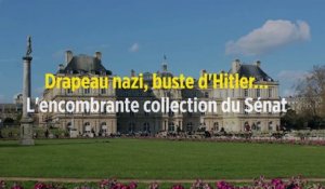 Drapeau nazi, buste d'Hitler... L'encombrante collection du Sénat