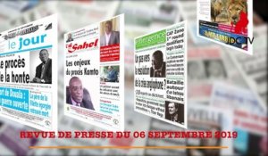 Revue de  Presse Camerounaise du  06 Septembre 2019