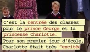 La princesse Charlotte et le prince George font leur rentrée