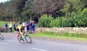 Double chute sur le tour cycliste d'angleterre 2019 !